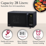 LG 28 L Convection Microwave Oven (Black, Quartz Heater)