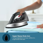 Philips Heavyweight Dry Iron GC181/8- – 1000 watts power, Black Non-Stick Soleplate, Ergonomic Grip