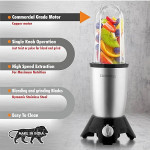 Bullet Mixer Grinder (3 Jar, 2 Blade, Silver)